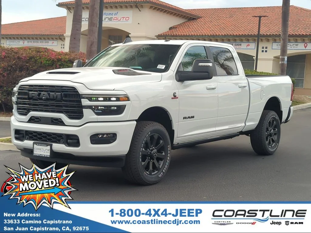 New 2026 Bright White Clear-Coat Exterior Paint RAM Laramie image 1