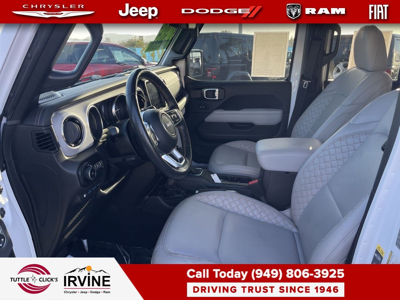 Used 2021 Bright White Clearcoat Jeep Unlimited Sahara High Altitude image 18