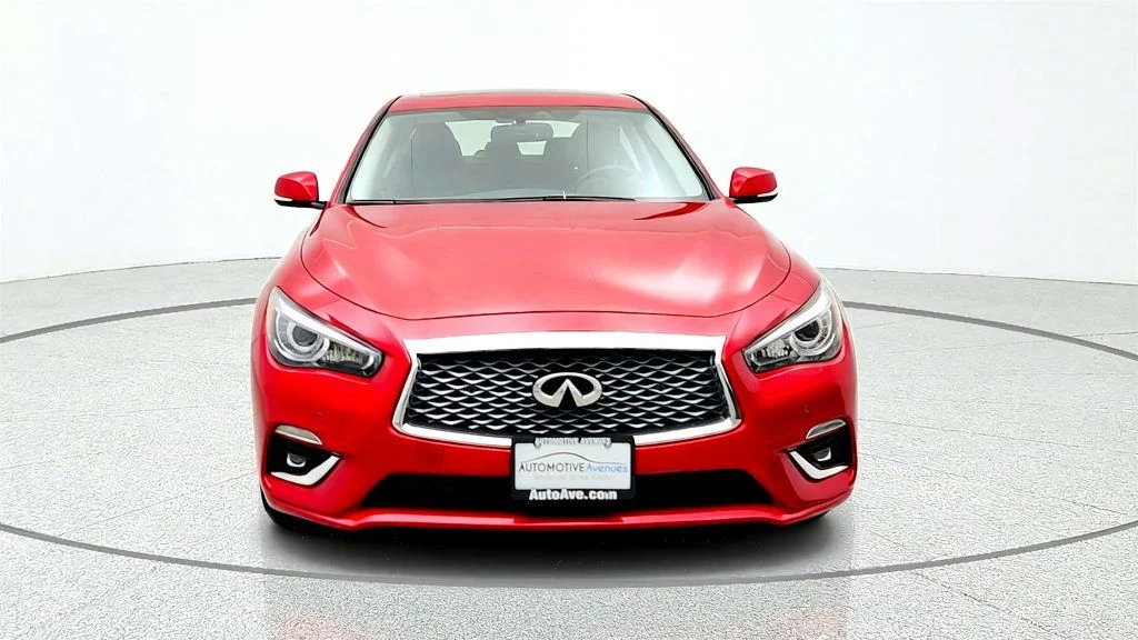 Used 2023 Dynamic Sunstone Red INFINITI LUXE AWD image 2
