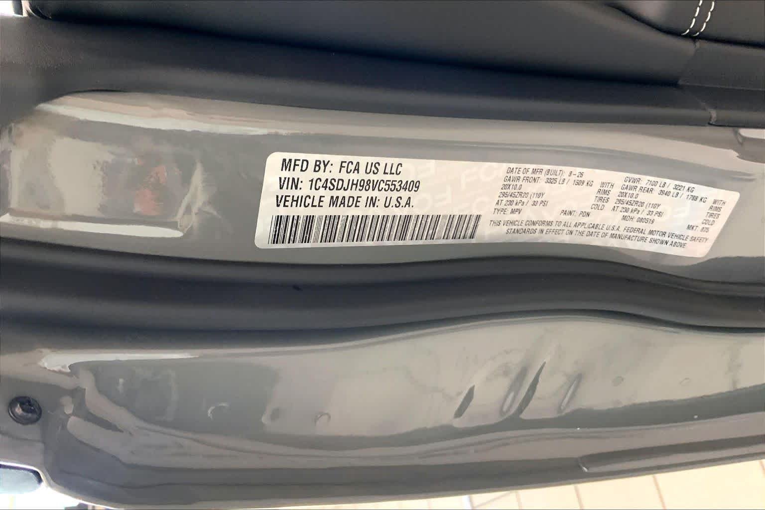 New 2027 Destroyer Gray Clear-Coat Paint Dodge SRT Hellcat Jailbreak image 15