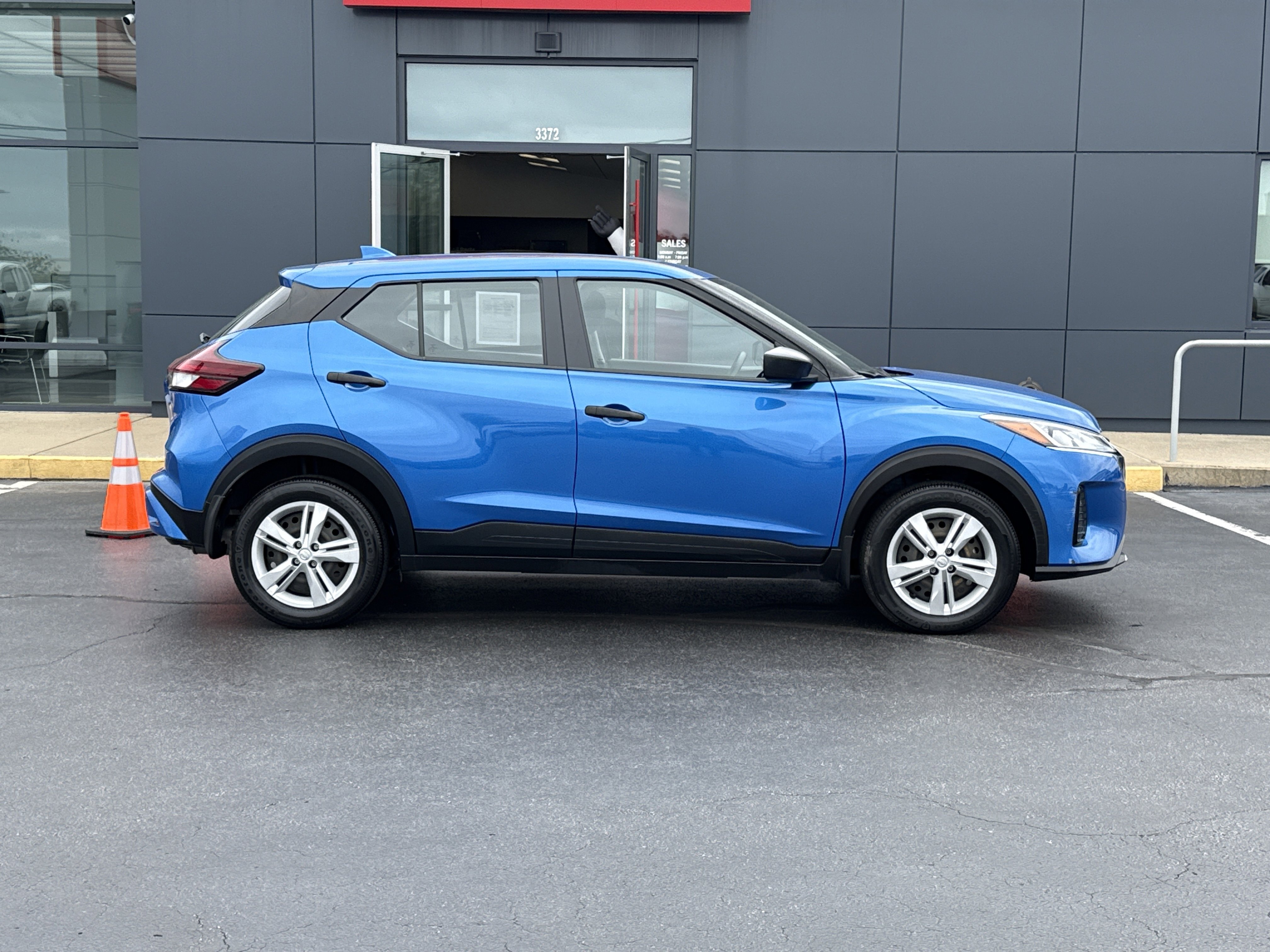 Certified Used 2024 Electric Blue Metallic Nissan S image 2