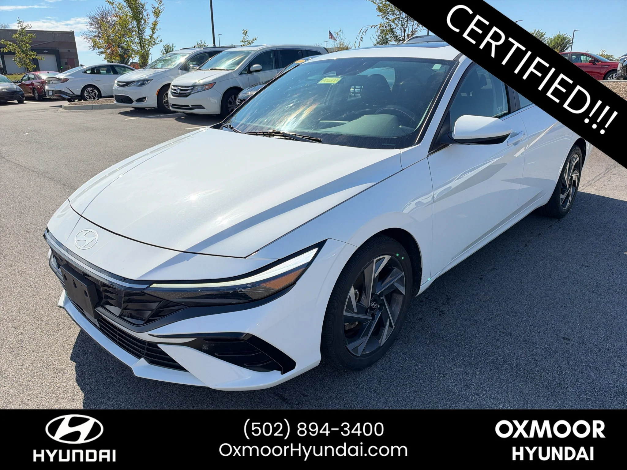 Certified Used 2024 Serenity White Hyundai SEL image 3