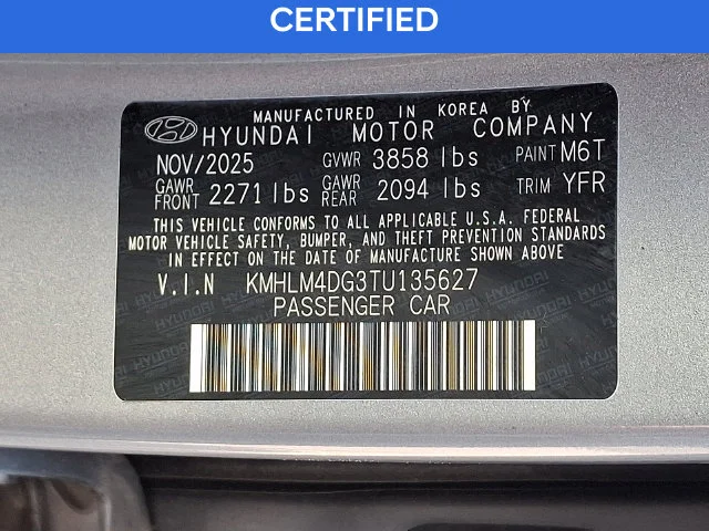 Certified Used 2026 Silver Hyundai SEL Sport image 26