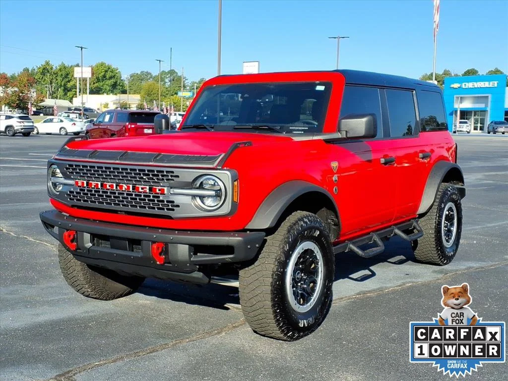 Used 2024 Red Ford Badlands image 1