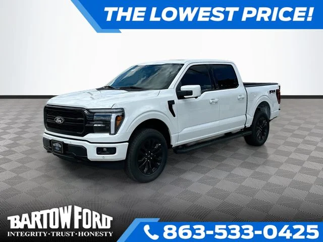 New 2026 White Metallic Ford Lariat image 1