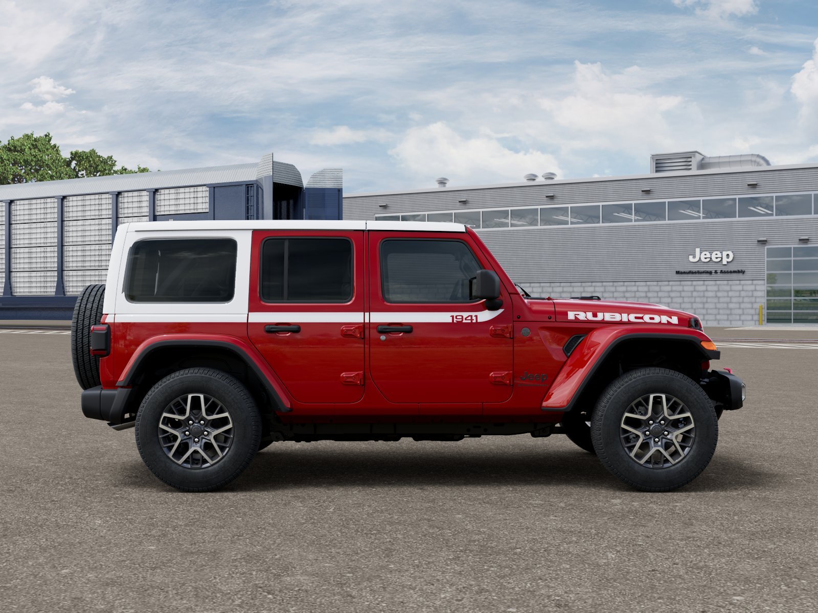 New 2026 Firecracker Red Clear-Coat Exterior Paint Jeep Sahara image 12