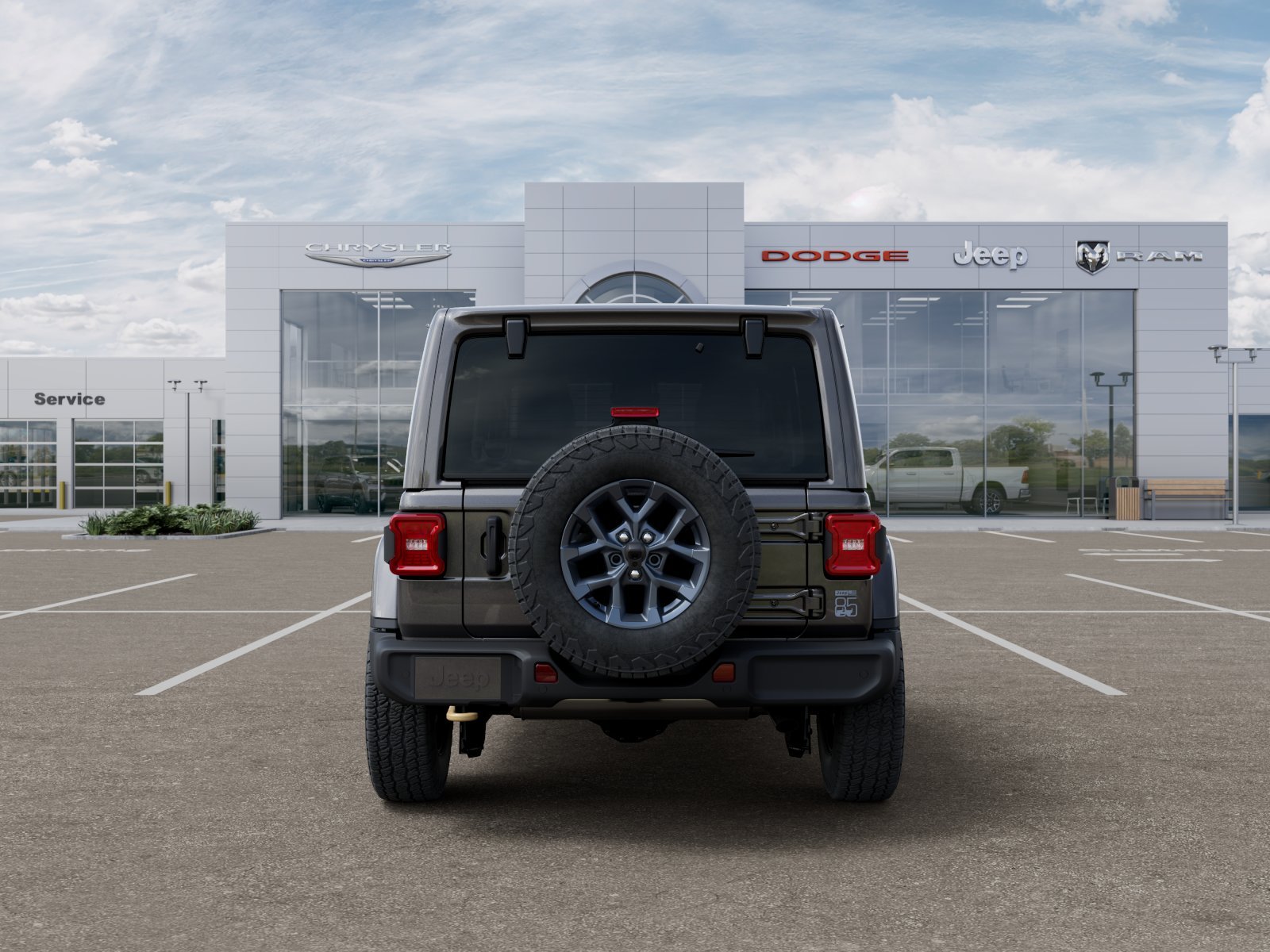 New 2026 Granite Crystal Metallic Clear-Coat Exterior Paint Jeep 85th Anniversary Edition image 7