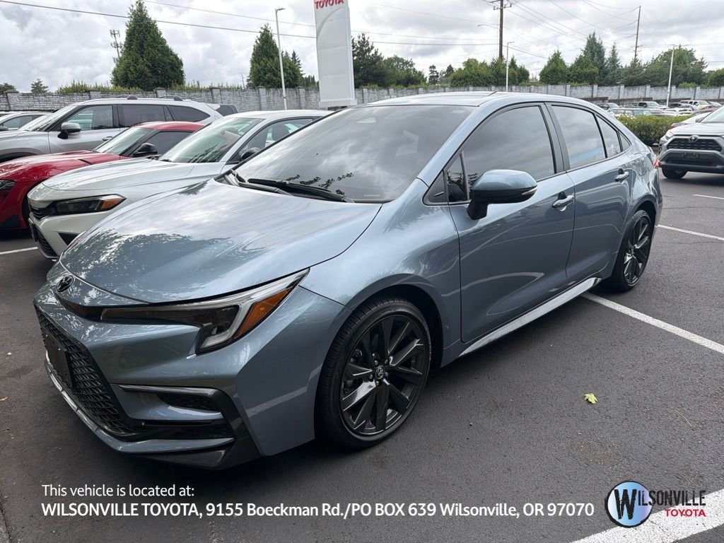 Certified Used 2024 Blue Toyota SE image 1