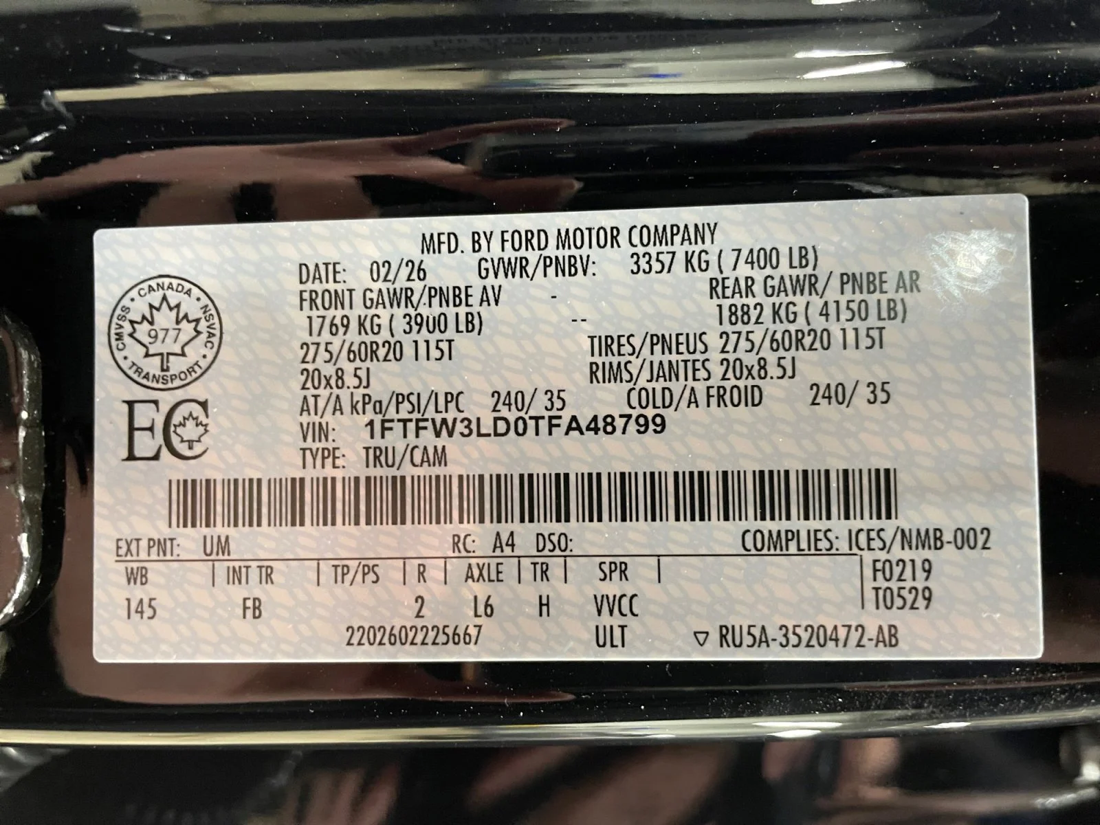 New 2026 Agate Black Metallic Ford XLT image 20