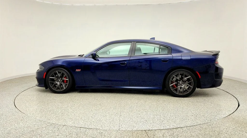 Used 2017 Contusion Blue Pearlcoat Dodge R/T Scat Pack RWD w/ Alcantara Pkg & Beats Audio image 8