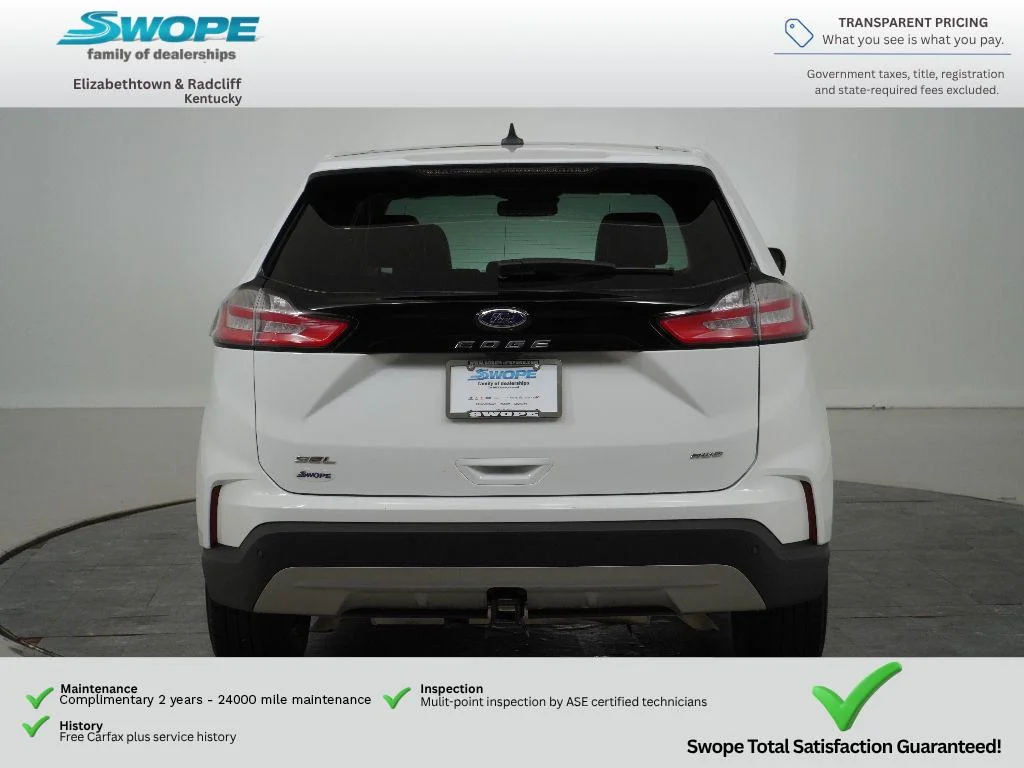 Certified Used 2023 OXFORD WHITE Ford SEL image 4