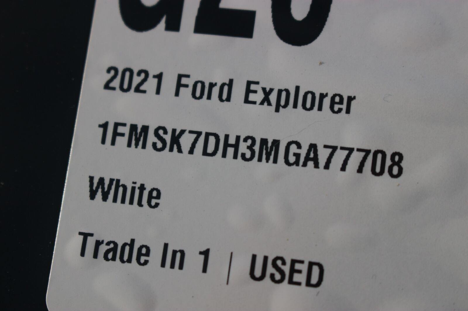 Used 2021 Star White Metallic Tri-Coat Ford XLT image 41