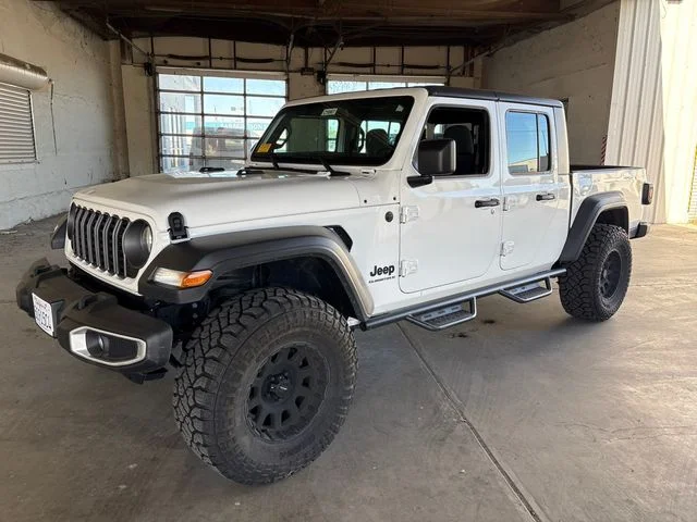 Used 2024 Bright White Clearcoat Jeep Sport image 3