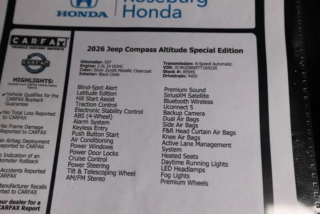 2026 Jeep Compass Altitude - Photo 41