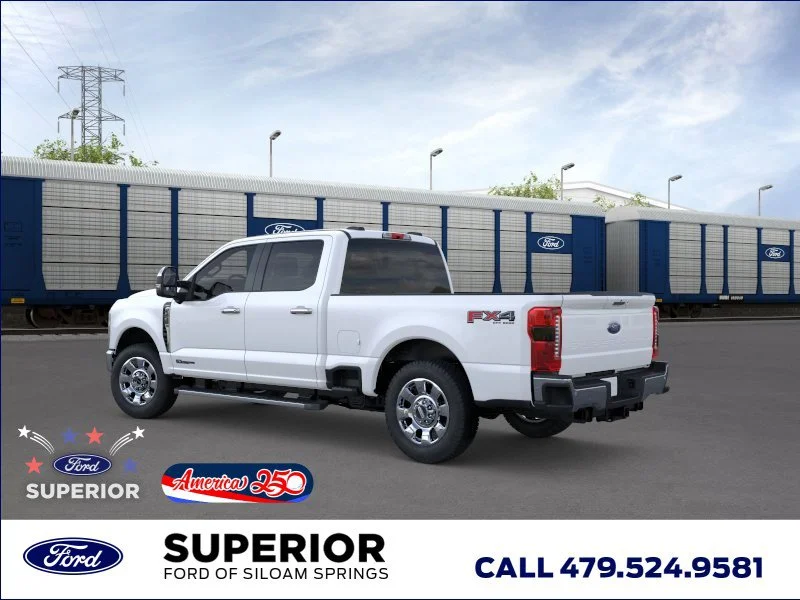New 2026 Star White Metallic Tri-Coat Ford LARIAT image 4
