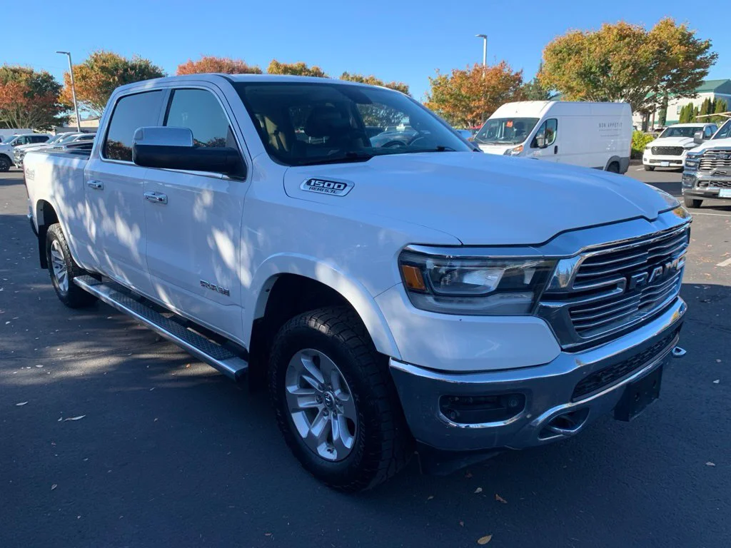 Used 2020 Bright White Clearcoat Ram Laramie image 5