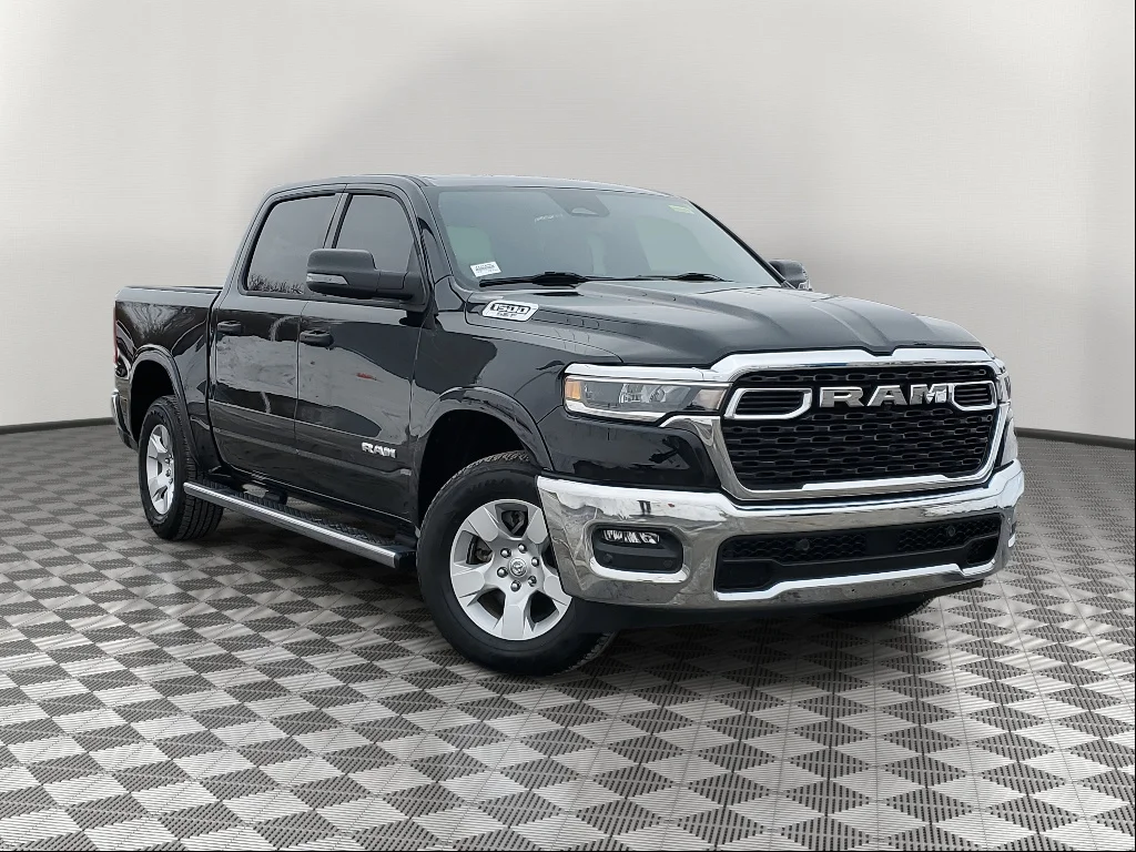 Used 2025 Diamond Black Crystal Pearl Coat Ram Big Horn image 1