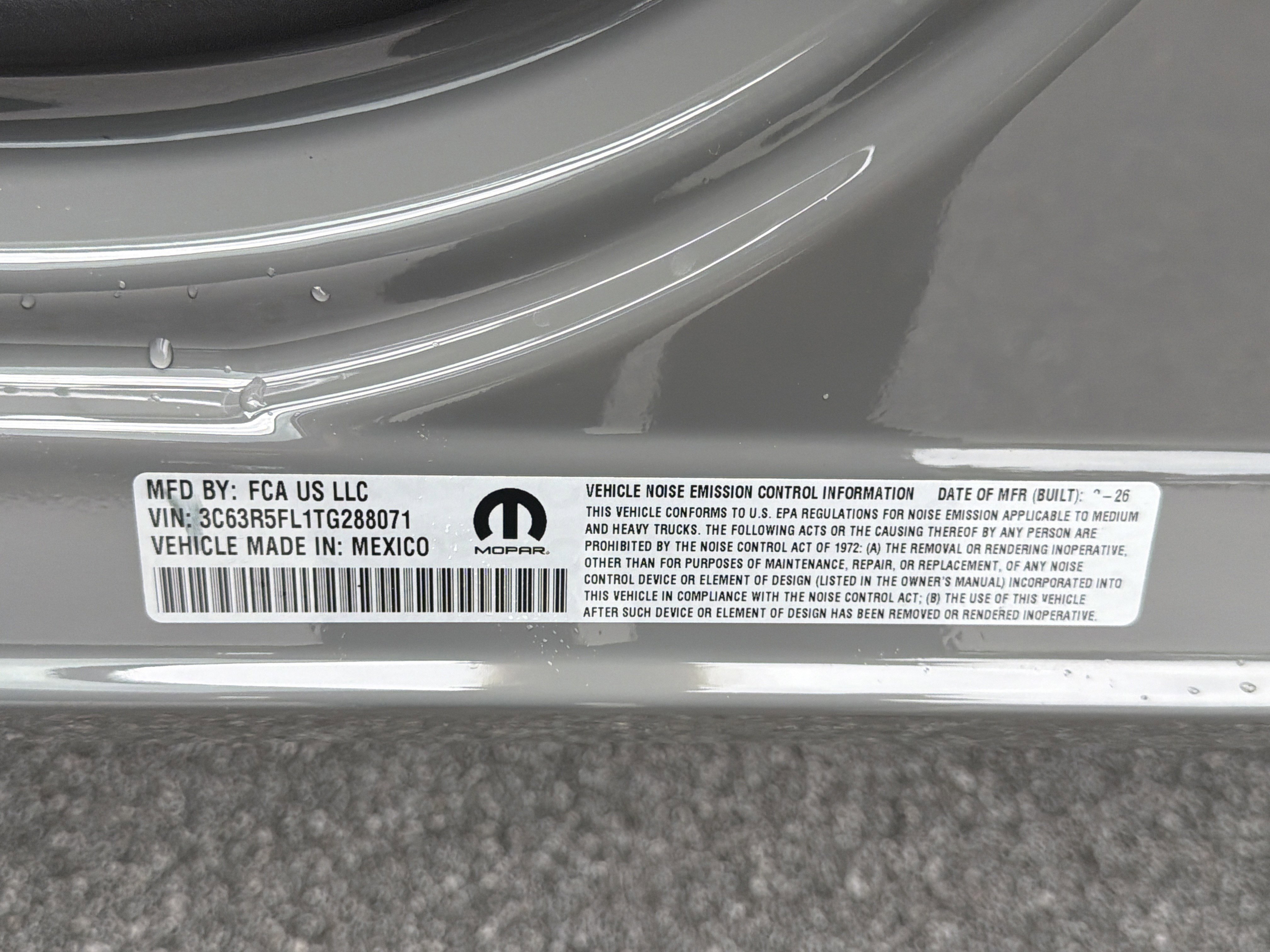 New 2026 Ceramic Gray Clear-Coat Exterior Paint RAM Laramie image 38