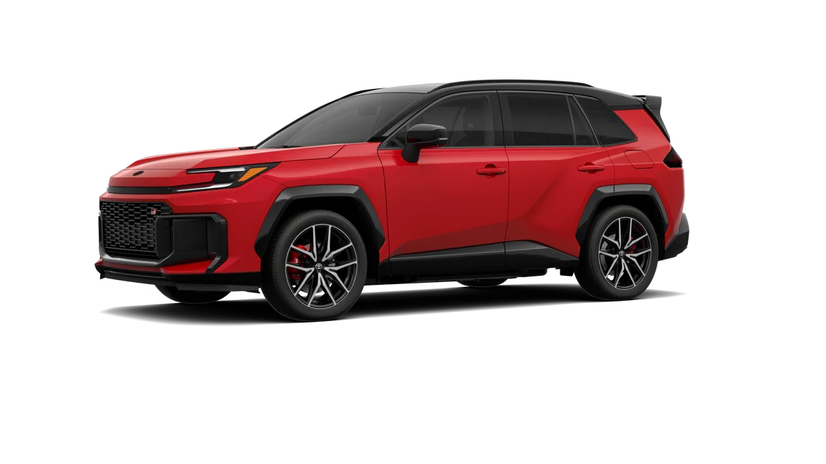New 2026 Supersonic Red with Midnight Black Metallic roof Toyota GR SPORT image 24