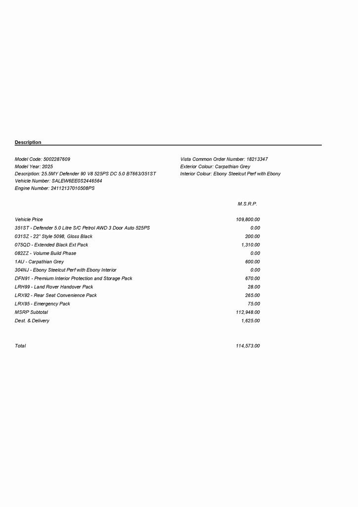 2025 LAND ROVER DEFENDER - Image 2