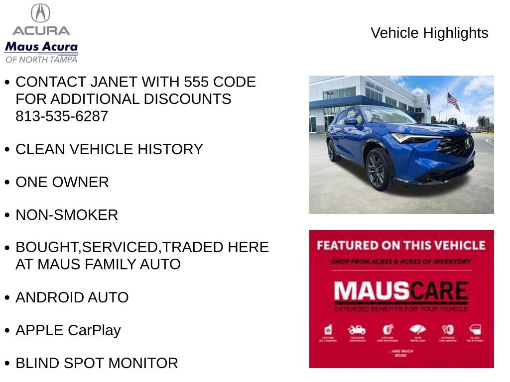 Certified Used 2025 Adriatic Blue Acura A-Spec Package image 8