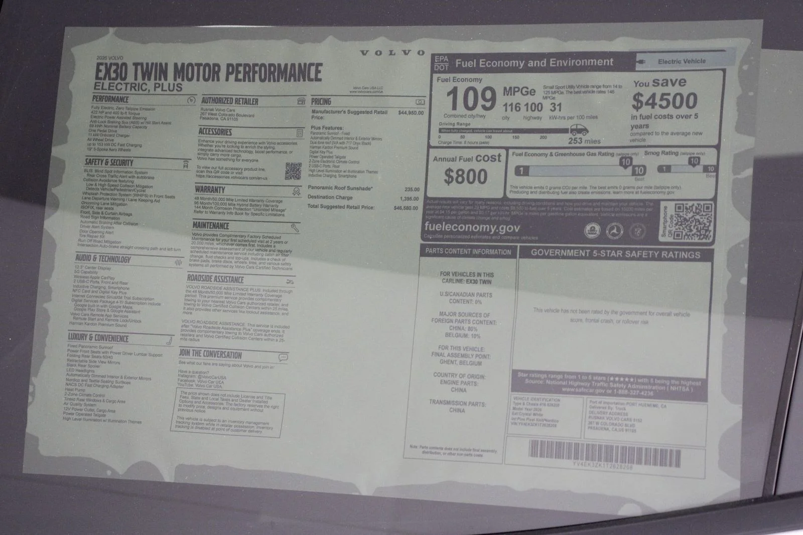 New 2026 White Volvo Twin Motor Performance Plus image 17