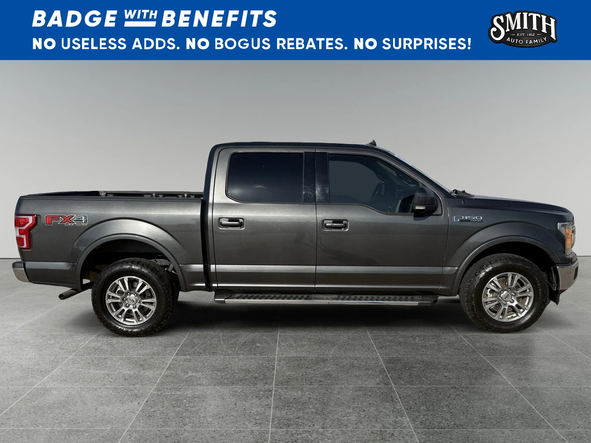 Used 2019 Magnetic Metallic Ford LARIAT image 3