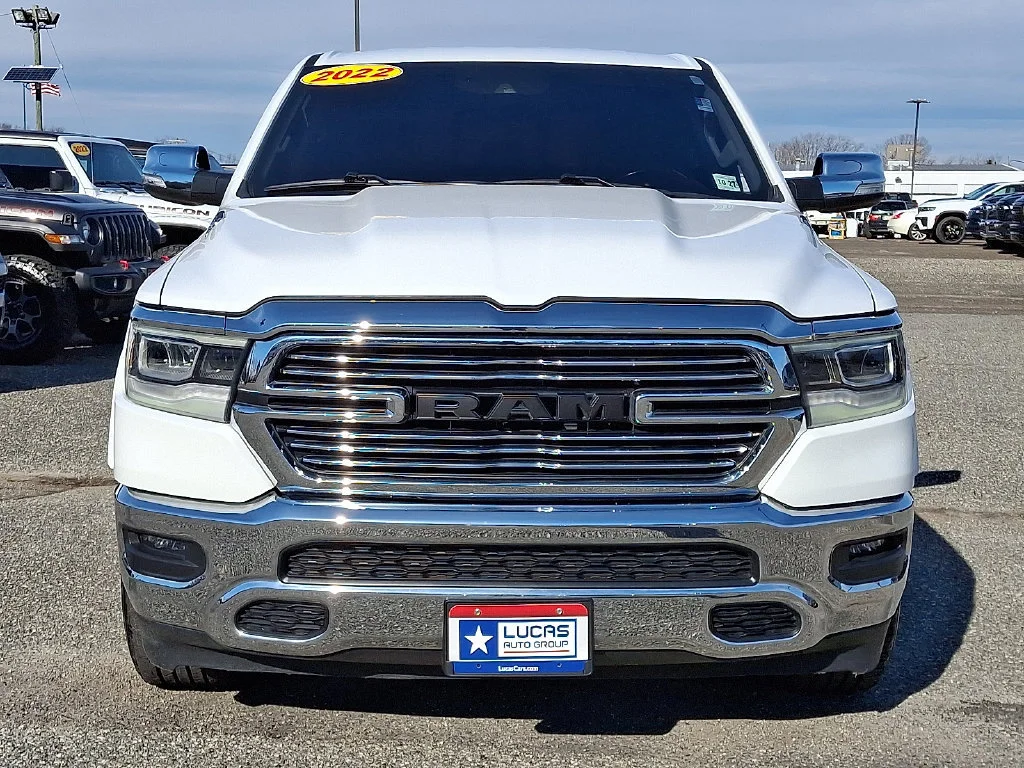 Used 2022 Bright White Clearcoat Ram Laramie image 4