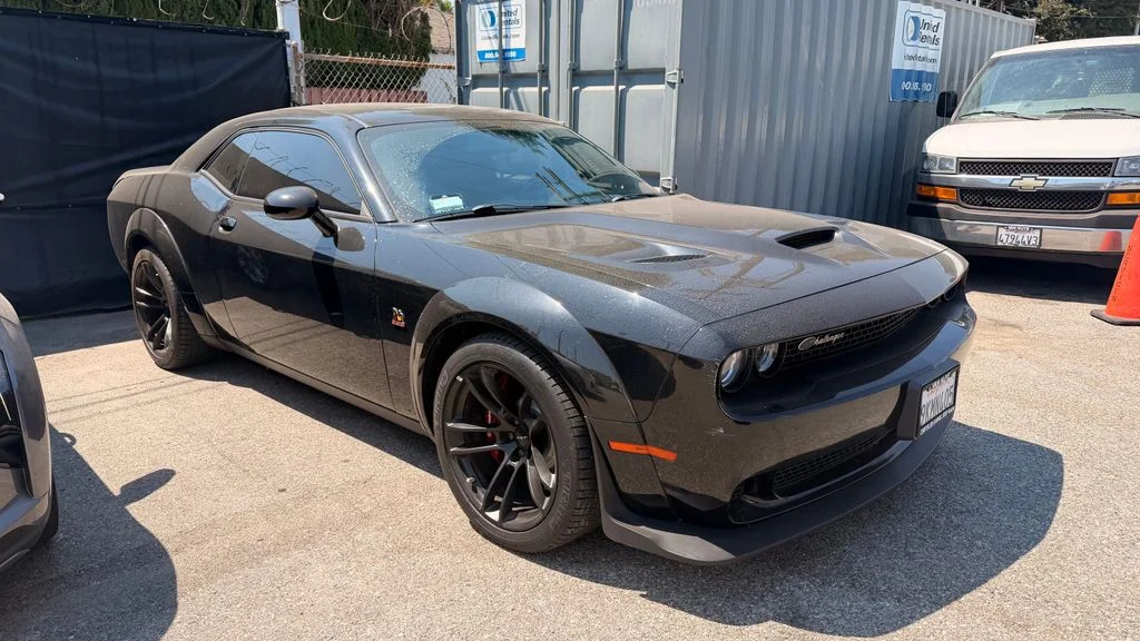 Used 2020 Black Dodge R/T Scat Pack Widebody image 1