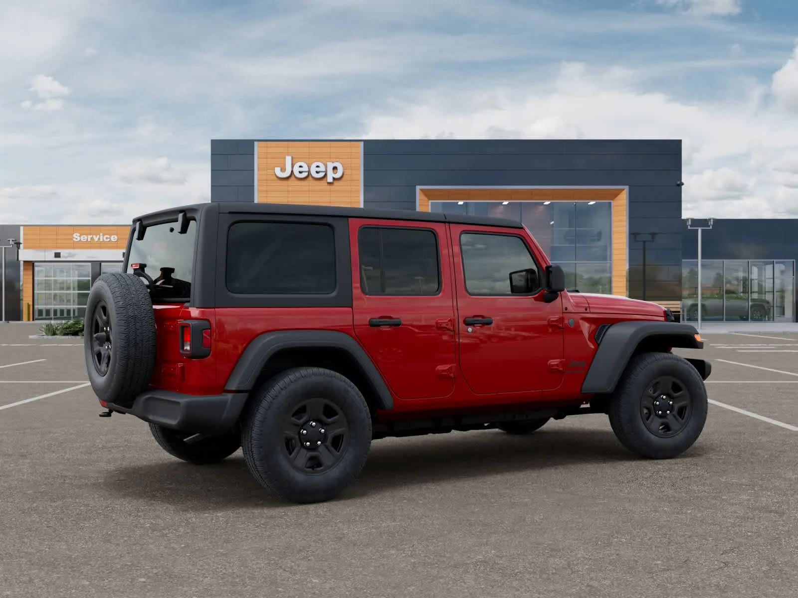New 2027 Firecracker Red Clearcoat Jeep Sport image 4