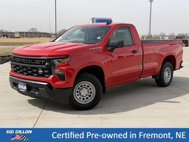 Used 2025 Red Hot Chevrolet Work Truck image 1