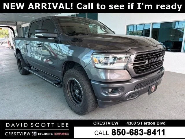 Used 2022 Granite Crystal Metallic Clearcoat Ram Big Horn image 1