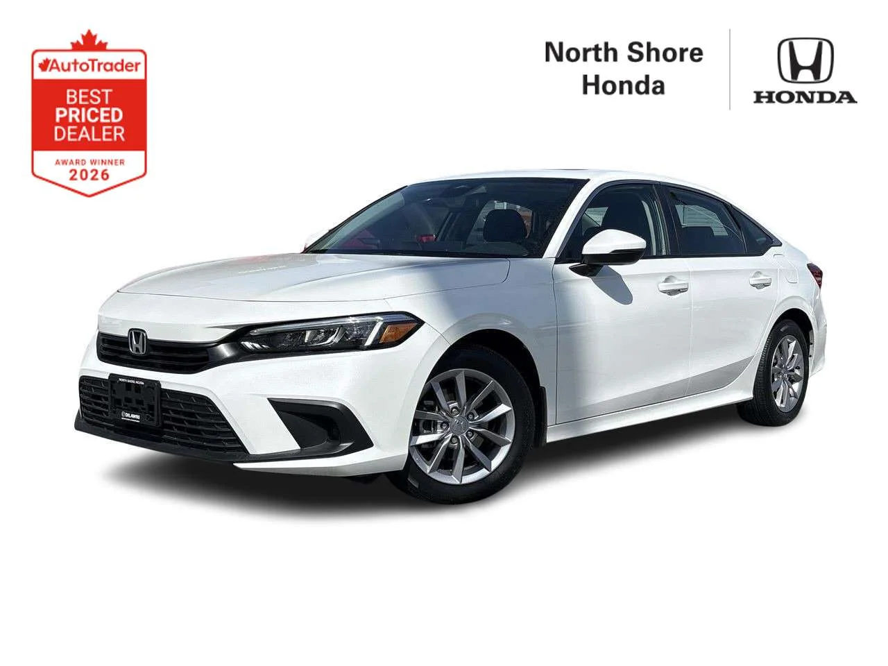 Used 2022 Platinum White Pearl Honda Sedan EX CVT Certified Pre-Owned   One Owner   Loc image 1