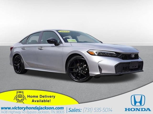 Certified Used 2025 Solar Silver Metallic Honda Sport image 1