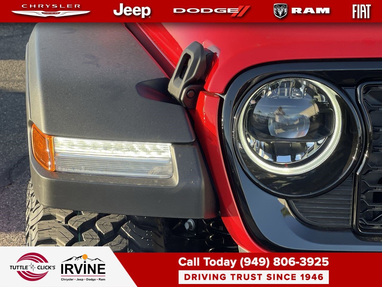 New 2026 Firecracker Red Clear-Coat Exterior Paint Jeep Willys image 7