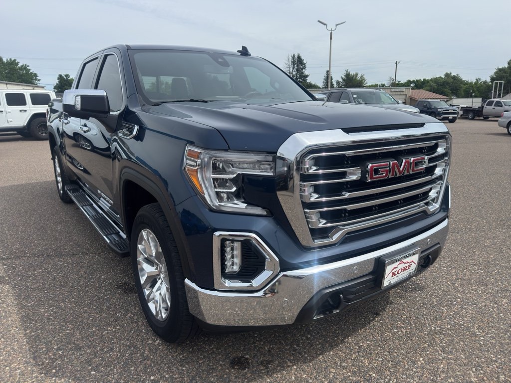 Used 2021 Pacific Blue Metallic GMC SLT image 4