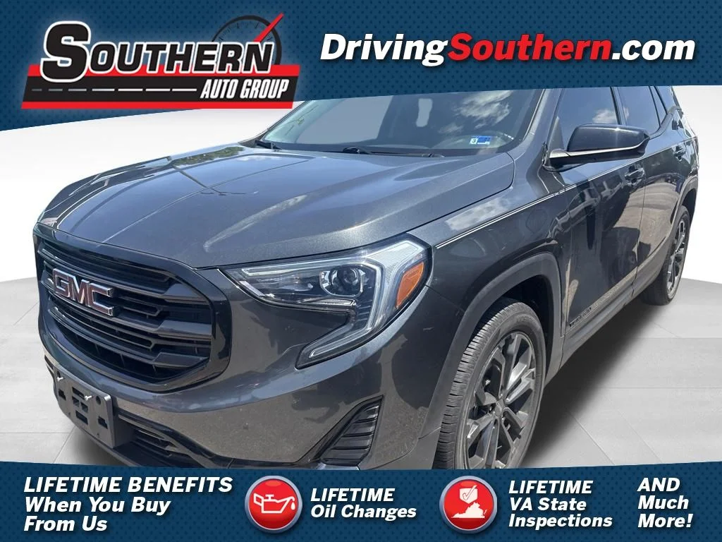 Used 2021 Gray GMC SLE image 1