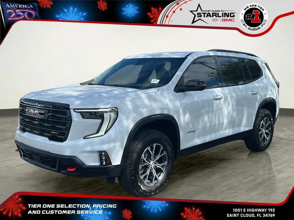 New 2026 Glacier White Tricoat GMC AT4 image 1