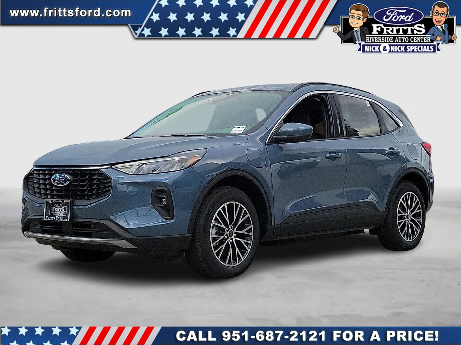 Vapor Blue Metallic 2024 Ford Escape Hybrid Plug-in SUV / Crossover Front-Wheel Drive Continuously Variable Transmission