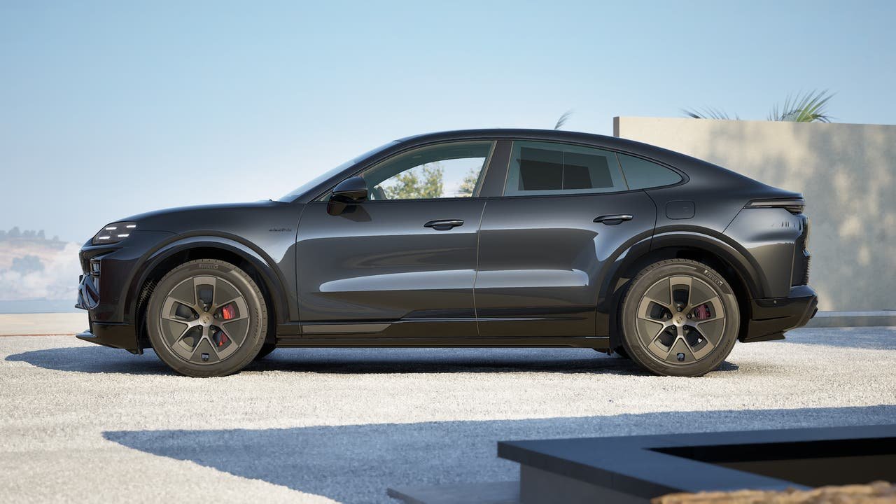New 2026 Chromite Black Metallic Porsche Turbo Coupe Electric image 2