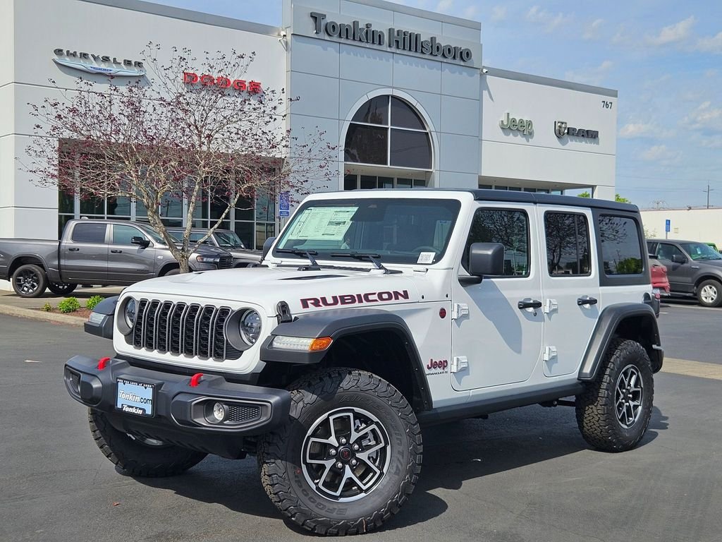New 2026 Bright White Clear-Coat Exterior Paint Jeep Rubicon image 2