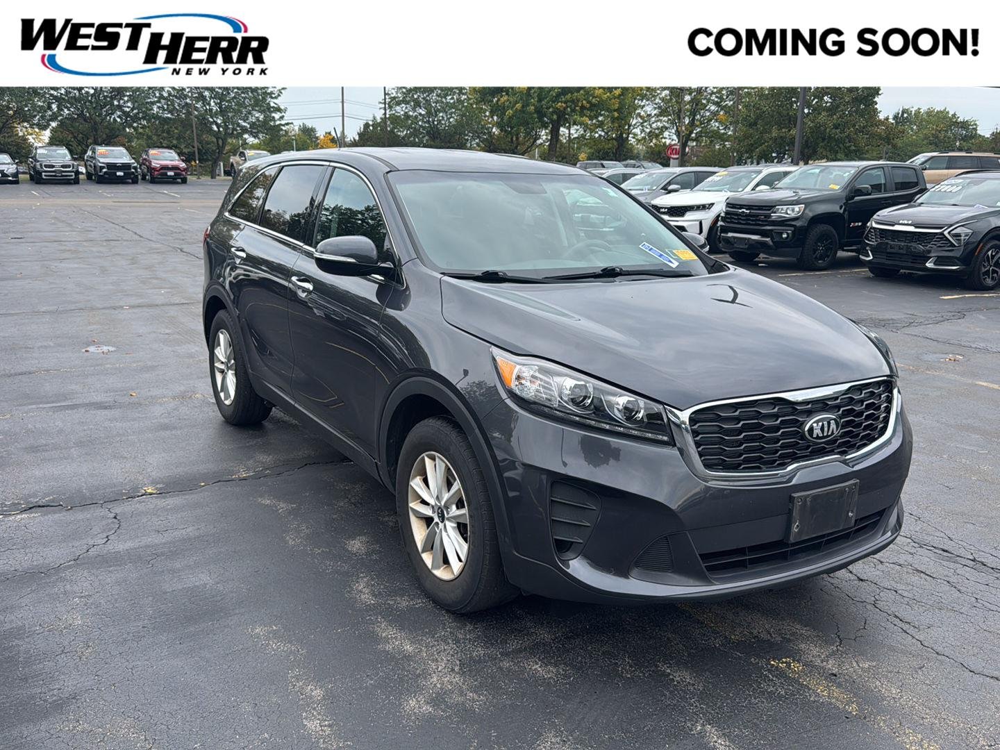 Used 2019 Platinum Graphite Kia LX image 1