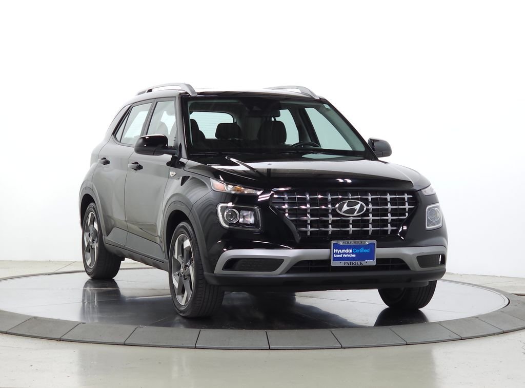 Certified Used 2022 Black Noir Pearl Hyundai SEL image 1