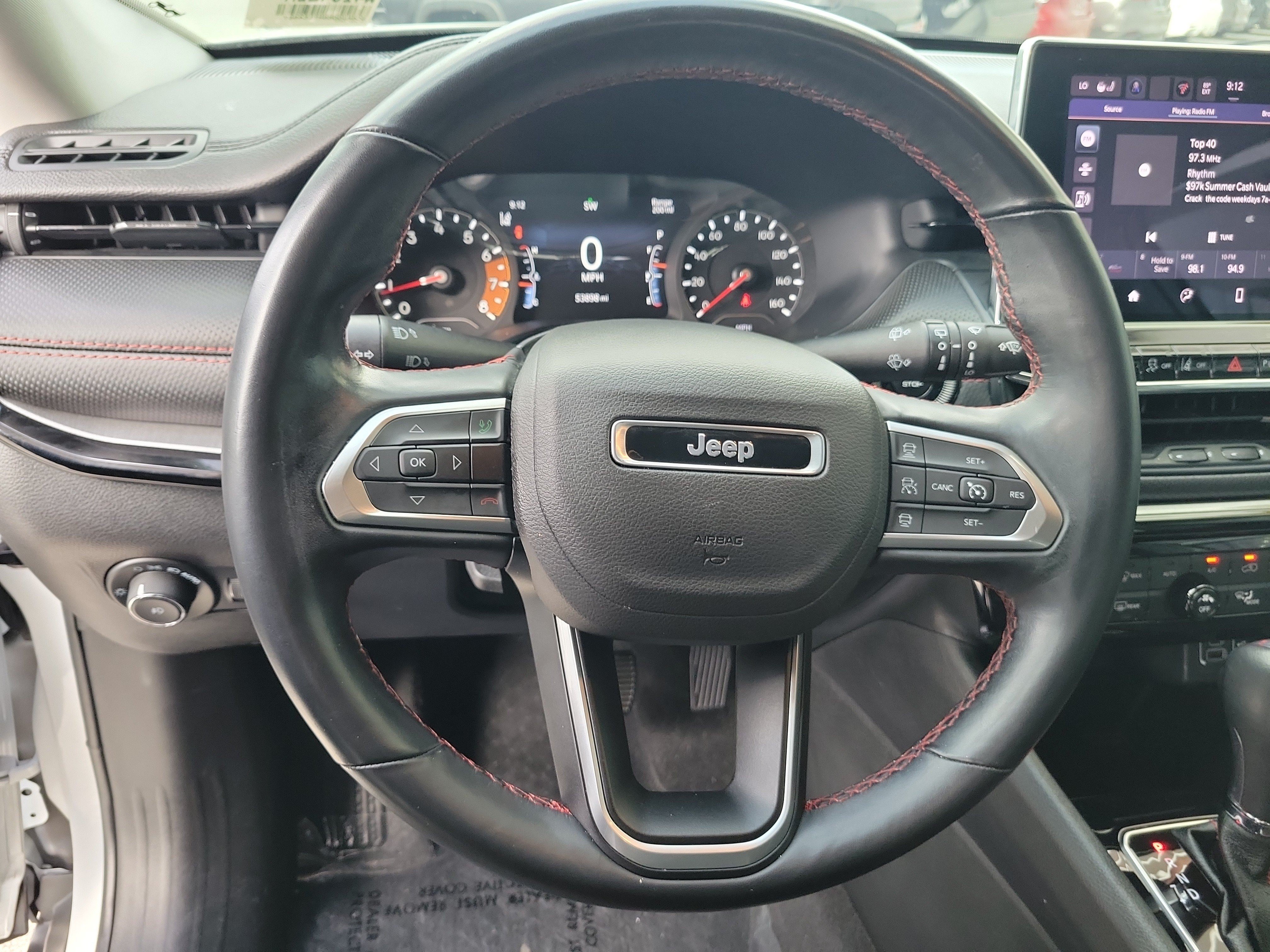 Used 2022 Bright White Clearcoat Jeep Trailhawk image 28