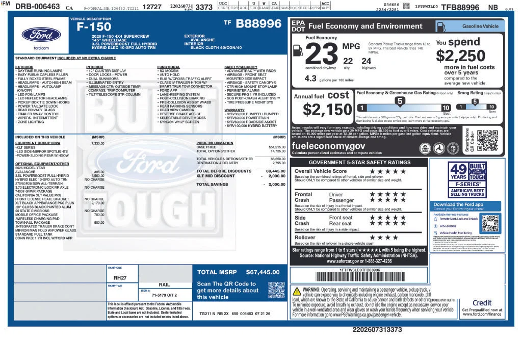 New 2026 Avalanche Ford XLT image 6