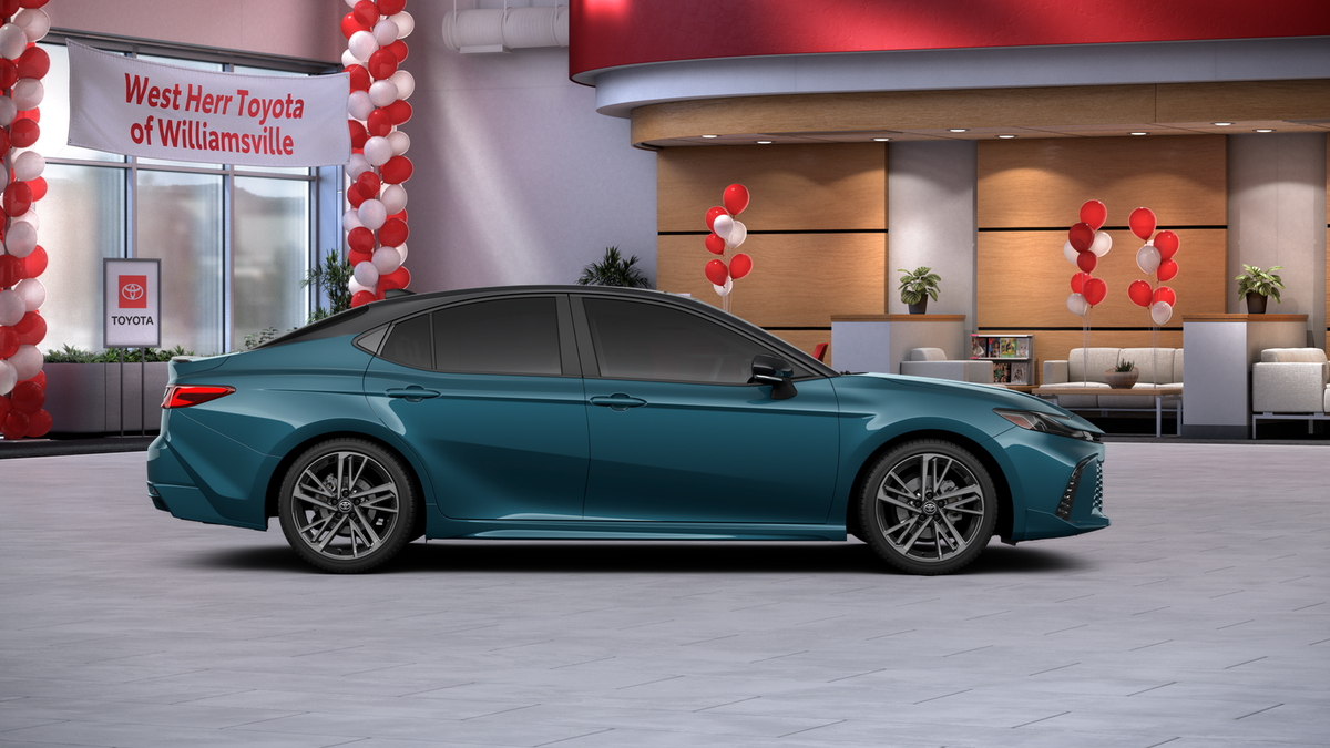 New 2026 Ocean Gem with Midnight Black Metallic roof Toyota XSE image 12