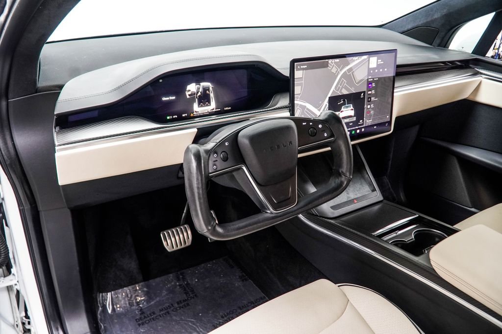 Used 2022 White Tesla Plaid image 16