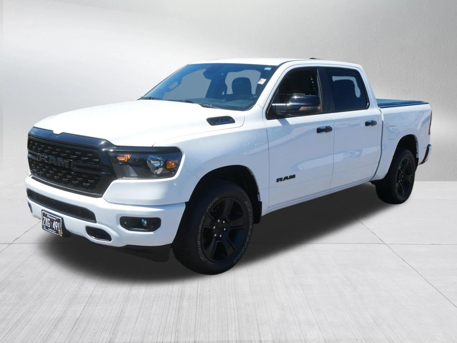 Used 2023 Bright White Clearcoat Ram Big Horn image 3