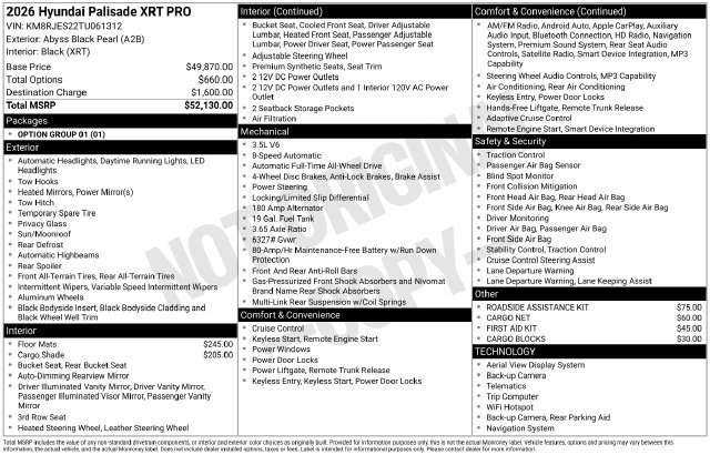 Certified Used 2026 Black Hyundai XRT Pro image 40