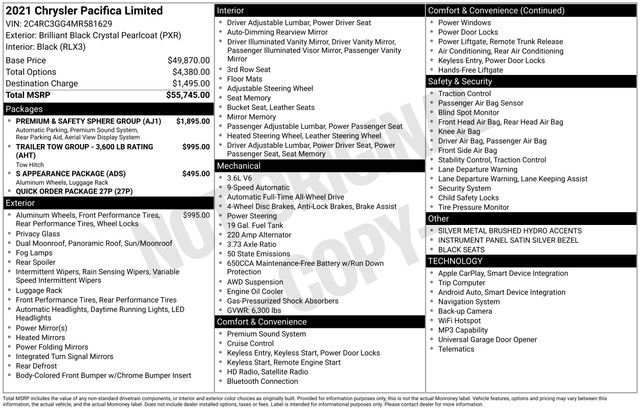 2021 Chrysler Pacifica Limited's photo